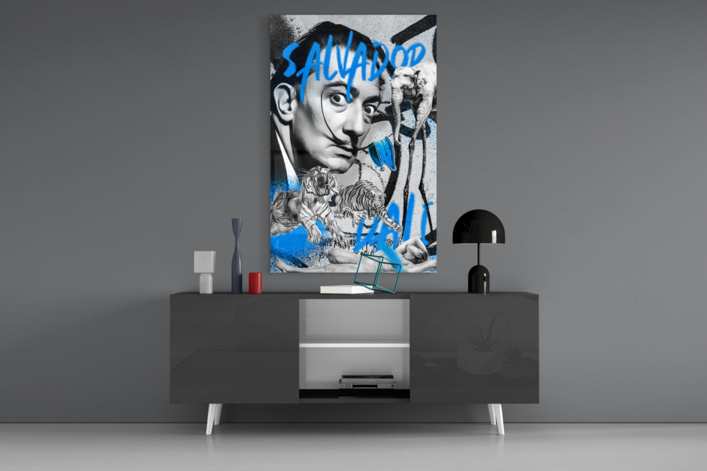 Surrealism and The Jungle Glass Wall Art || Designer Collection