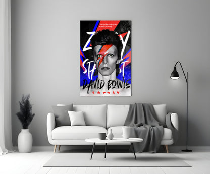 Glam Rock Portrait Glass Wall Art || Designers Collection