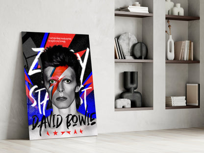 Glam Rock Portrait Glass Wall Art || Designers Collection