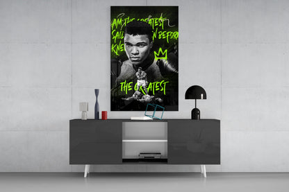 Boxing Ring Champion Glass Wall Art || Designer Collection