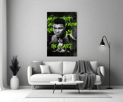 Boxing Ring Champion Glass Wall Art || Designer Collection