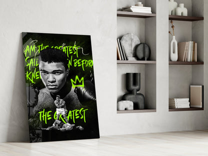 Boxing Ring Champion Glass Wall Art || Designer Collection