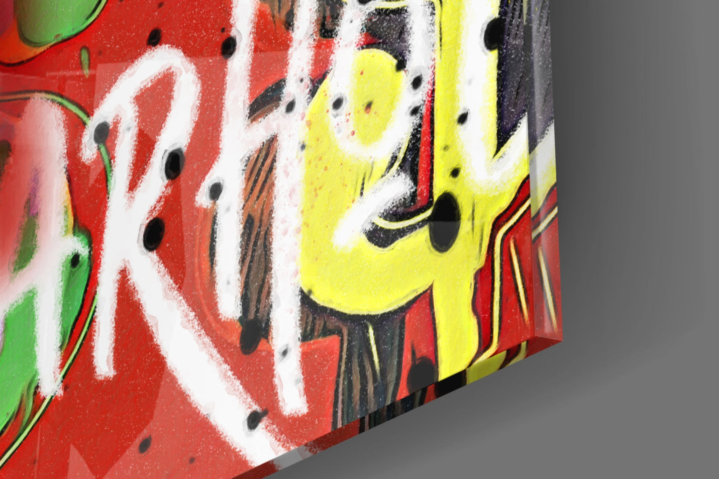 Pop Art Cash Roll Portrait Glass Wall Art || Designer Collection