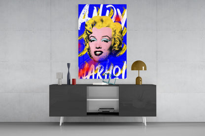 Pop Art Icon and Starlet Glass Wall Art || Designer Collection