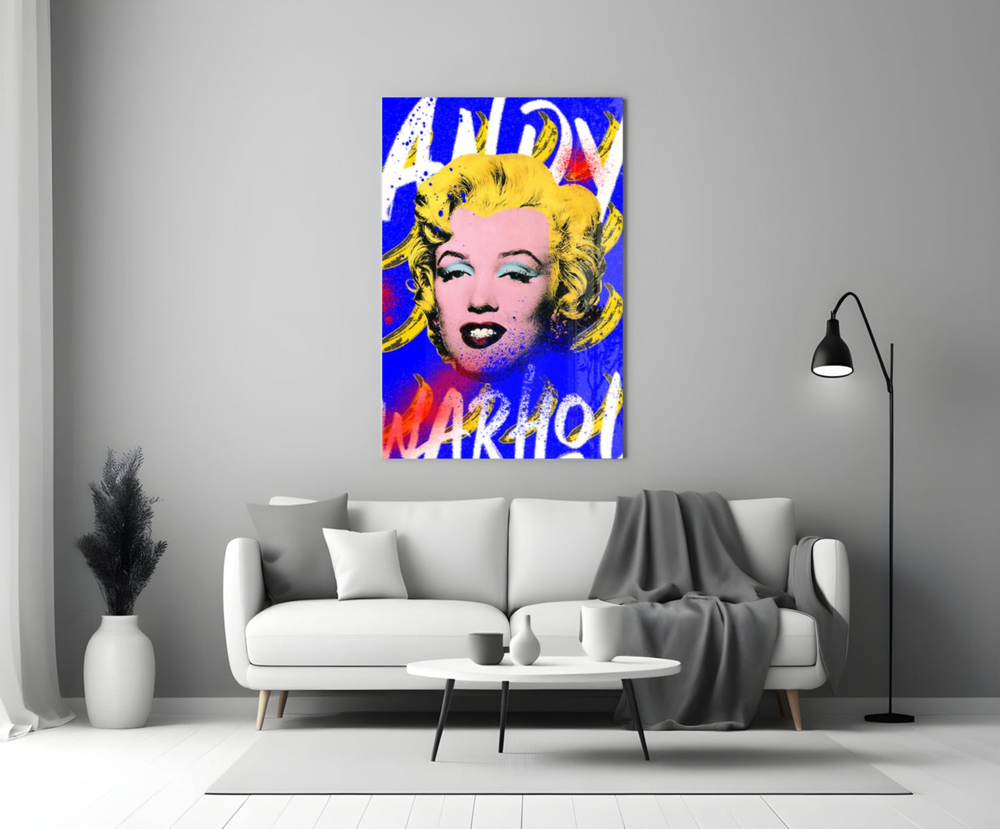 Pop Art Icon and Starlet Glass Wall Art || Designer Collection