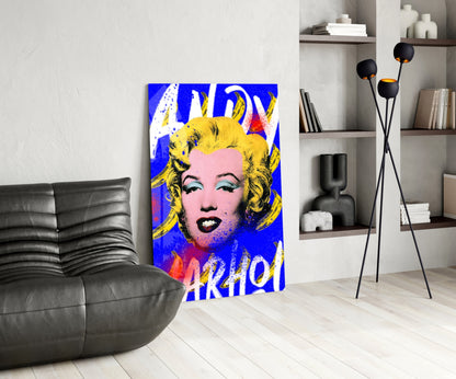 Pop Art Icon and Starlet Glass Wall Art || Designer Collection