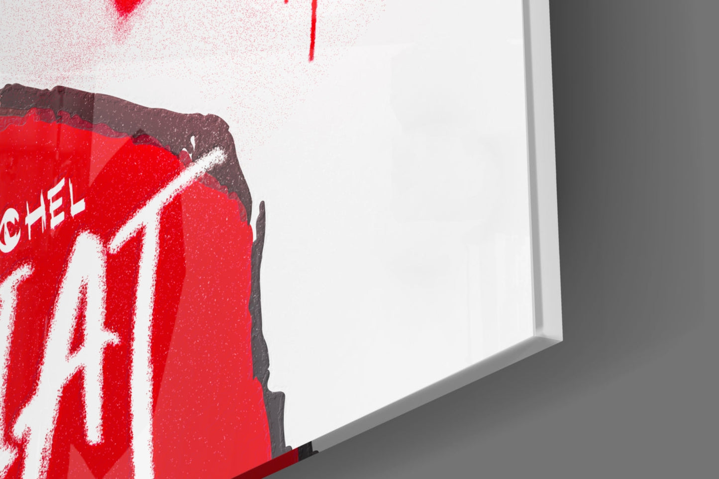 Red Portrait Crowned Youth Glass Wall Art