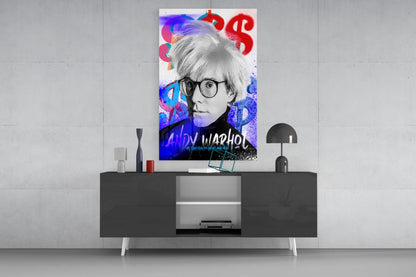 Pop Art Studio Portrait Glass Wall Art || Designer Collection