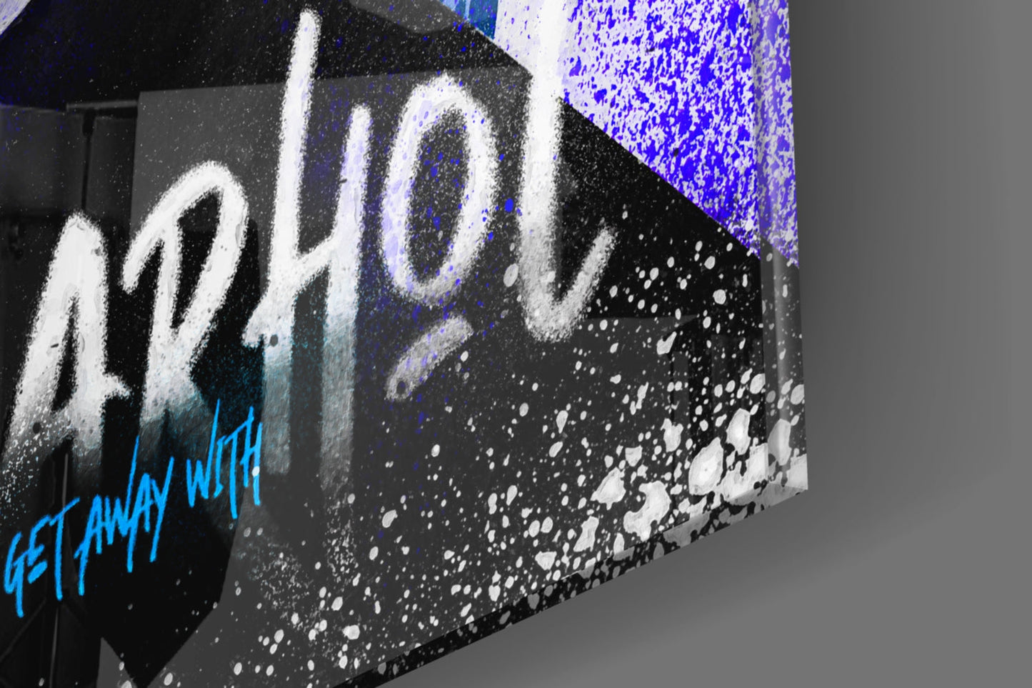 Pop Art Studio Portrait Glass Wall Art || Designer Collection