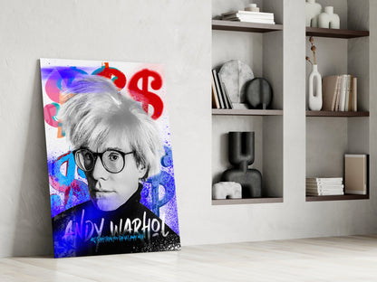 Pop Art Studio Portrait Glass Wall Art || Designer Collection