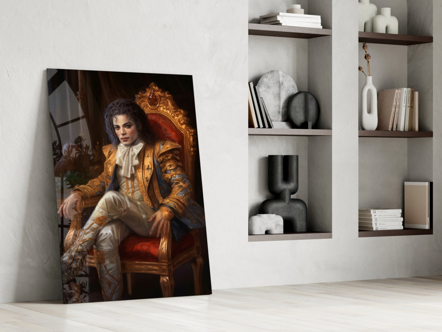 Pop Dancer on the Throne Glass Wall Art || Designer Collection