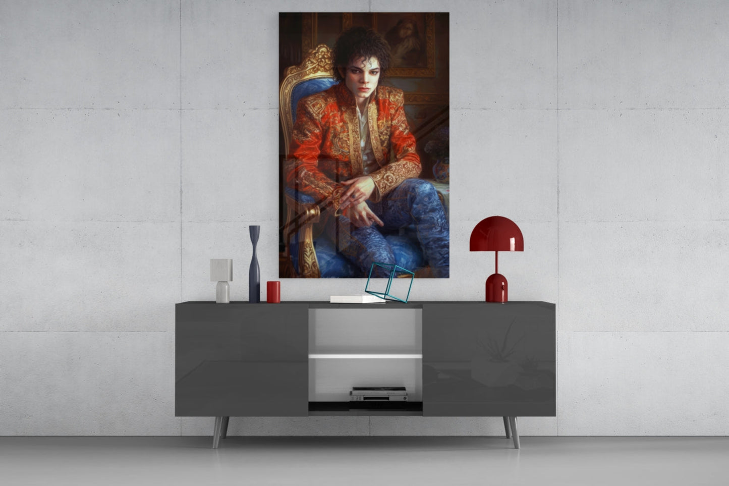 Moonwalk Pop Dancer  Glass Wall Art || Designer Collection