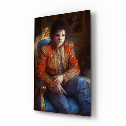 Moonwalk Pop Dancer  Glass Wall Art || Designer Collection