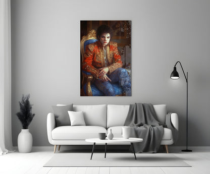 Moonwalk Pop Dancer  Glass Wall Art || Designer Collection