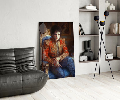 Moonwalk Pop Dancer  Glass Wall Art || Designer Collection