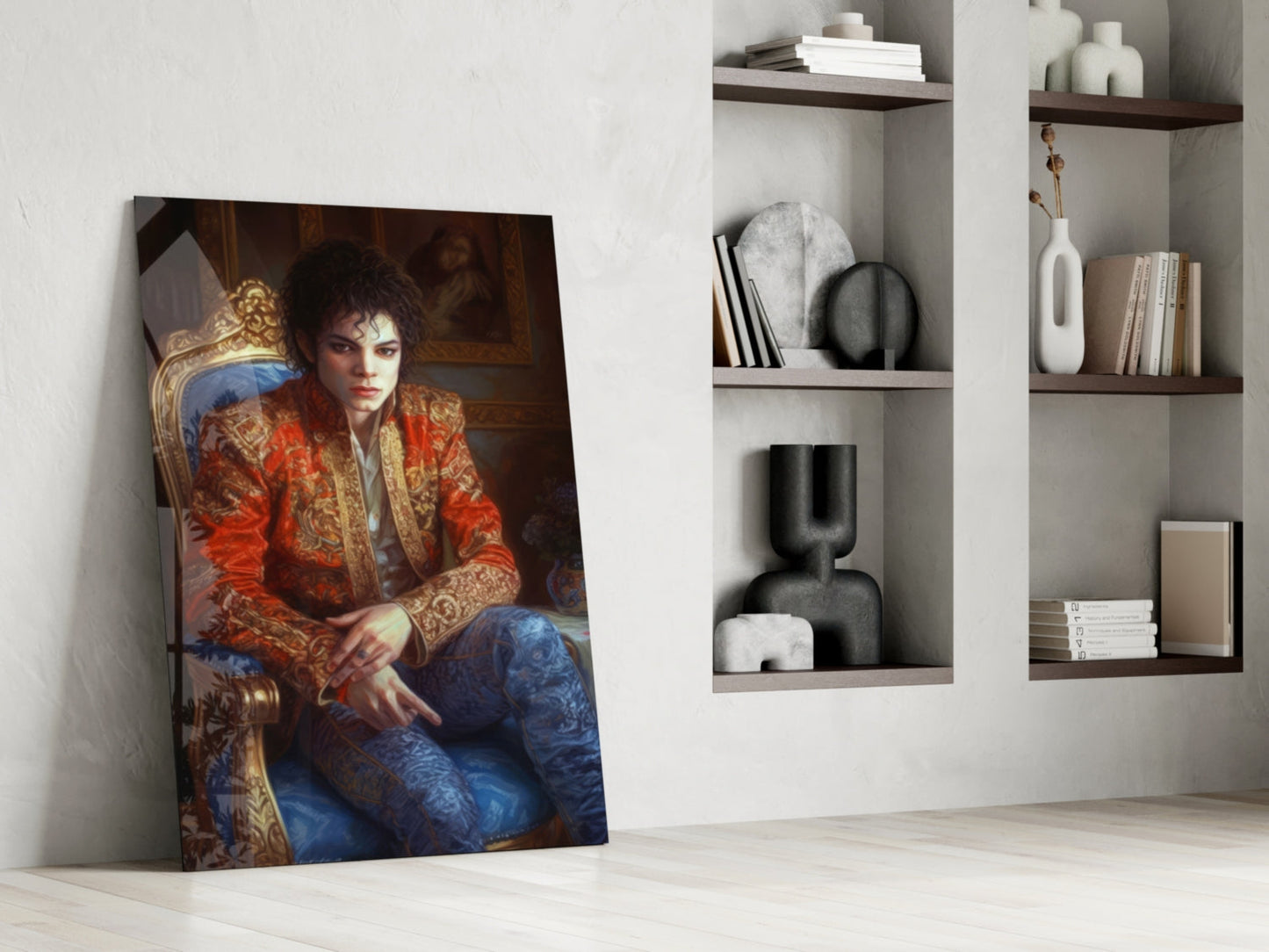 Moonwalk Pop Dancer  Glass Wall Art || Designer Collection