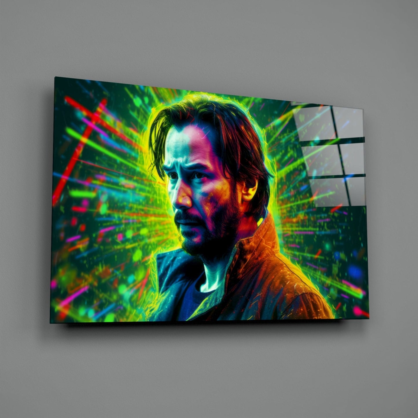 Modern Movie Star Portrait Glass Wall Art || Designer Collection