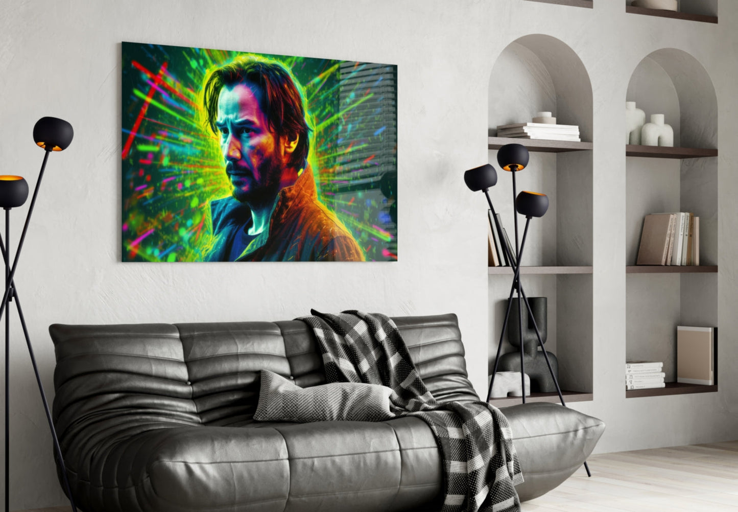 Modern Movie Star Portrait Glass Wall Art || Designer Collection