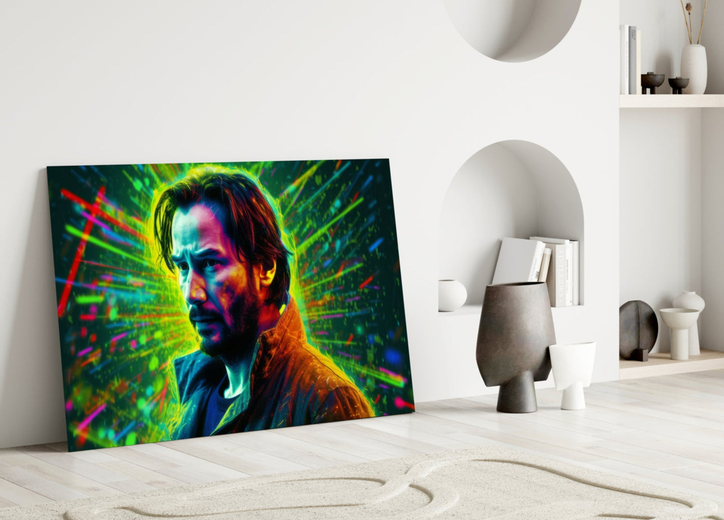 Modern Movie Star Portrait Glass Wall Art || Designer Collection