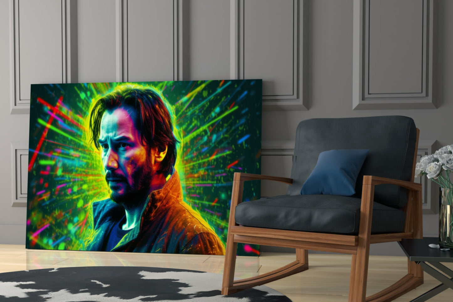 Modern Movie Star Portrait Glass Wall Art || Designer Collection
