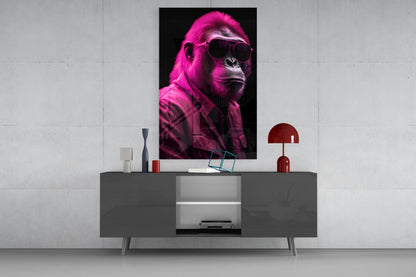 Hot Pink Aviator Shades Gorilla Glass Wall Art
