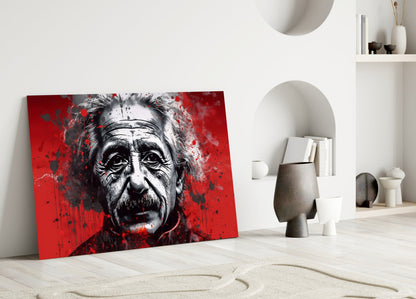 Relativity Genius Portrait Glass Wall Art || Designers Collection