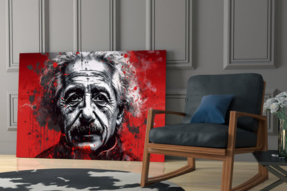 Relativity Genius Portrait Glass Wall Art || Designers Collection