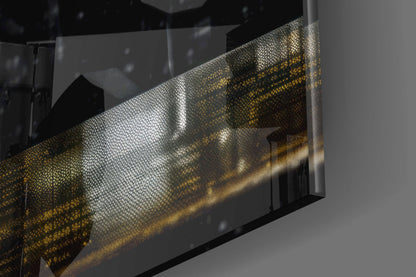 Scientist in the Bar Glass Wall Art || Designers Collection