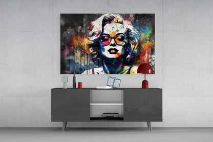 Retro Screen Siren Glass Wall Art || Designer Collection