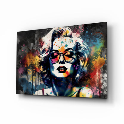 Retro Screen Siren Glass Wall Art || Designer Collection