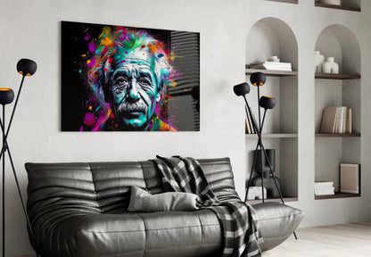 Iconic Physicist Glass Wall Art || Designer Collection