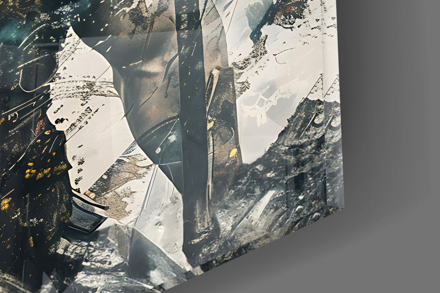 Armored Spartan Compass Glass Wall Art