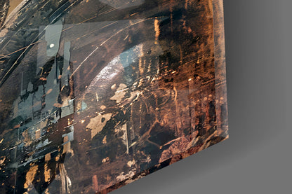Spartan Spear and Round Shield Glass Wall Art