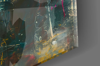 Colorful Painted Spartan Glass Wall Art