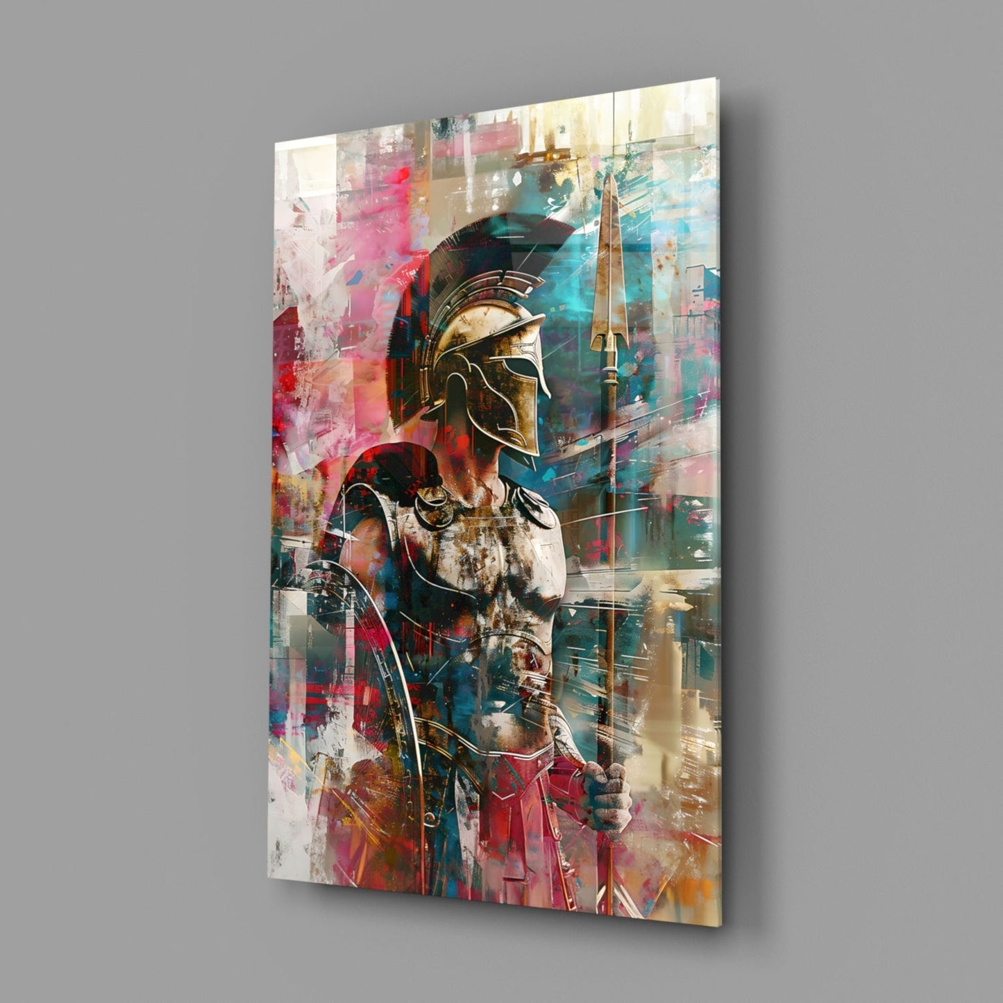 Vibrant Abstract Spartan Glass Wall Art