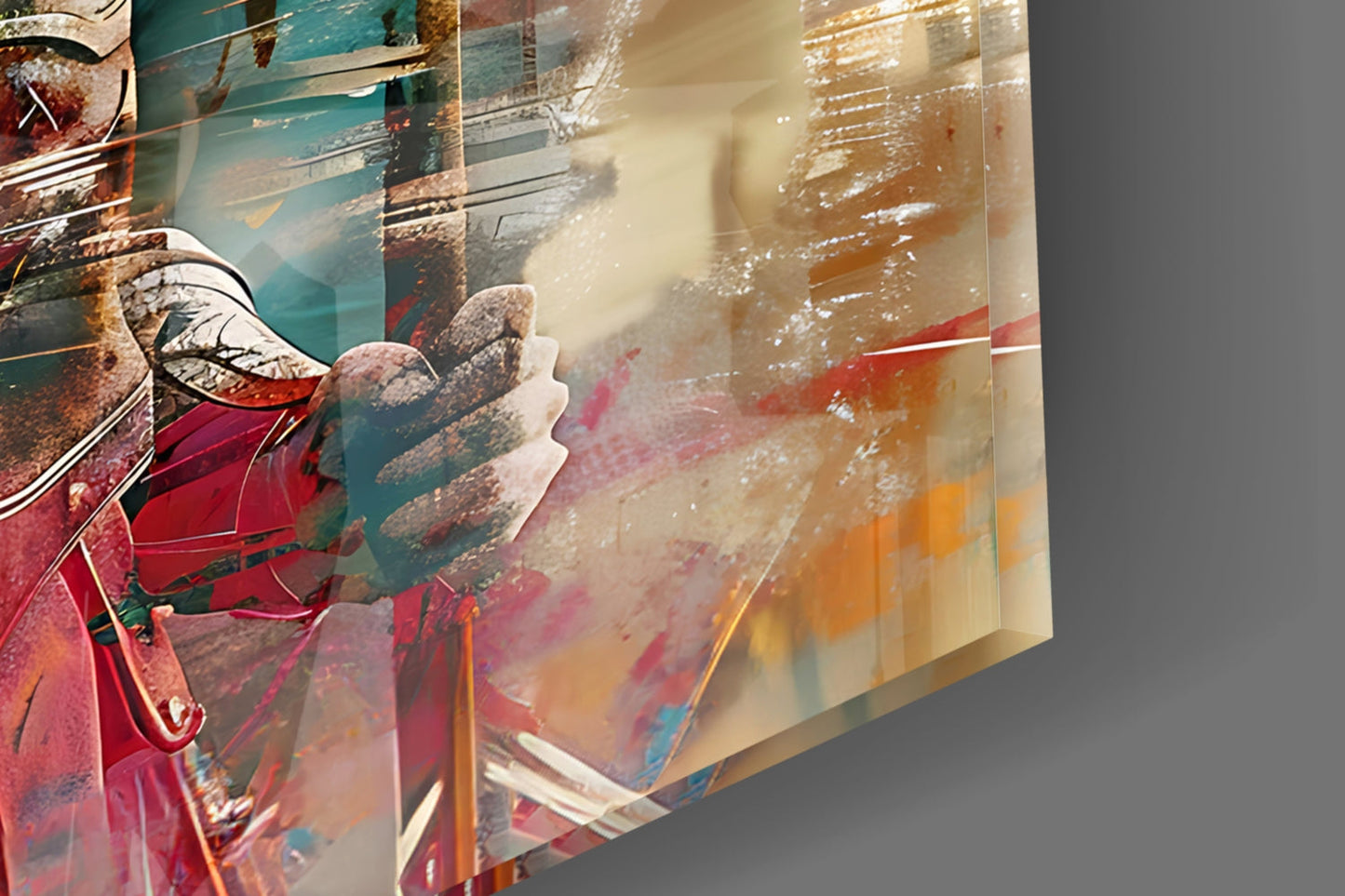 Vibrant Abstract Spartan Glass Wall Art
