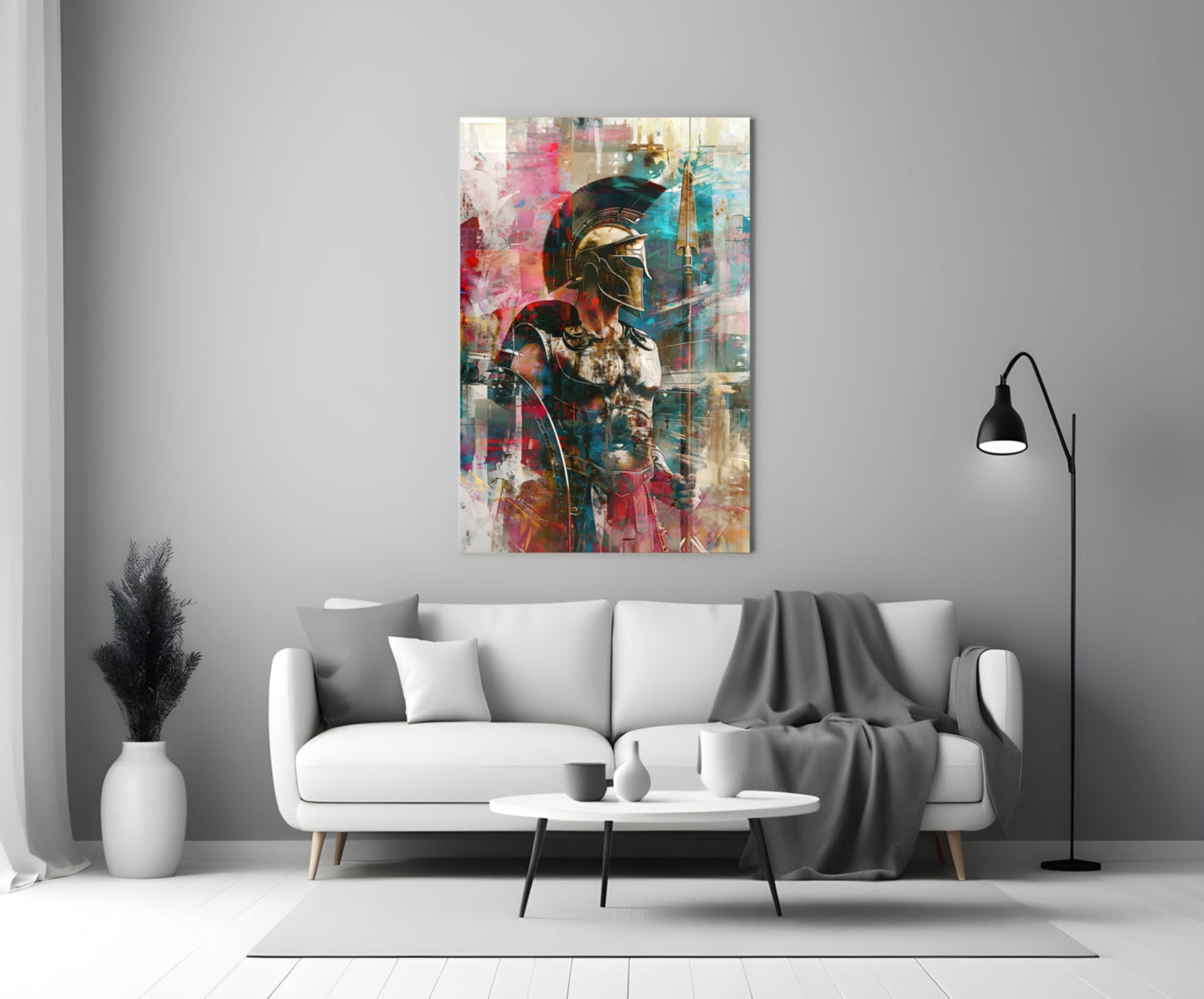 Vibrant Abstract Spartan Glass Wall Art