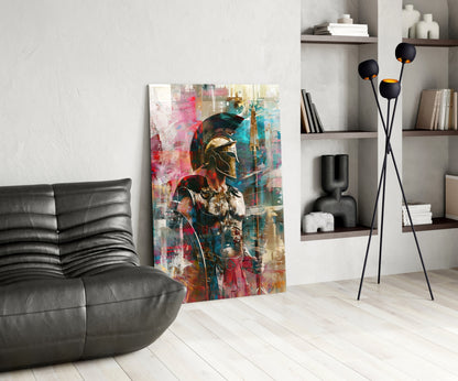 Vibrant Abstract Spartan Glass Wall Art