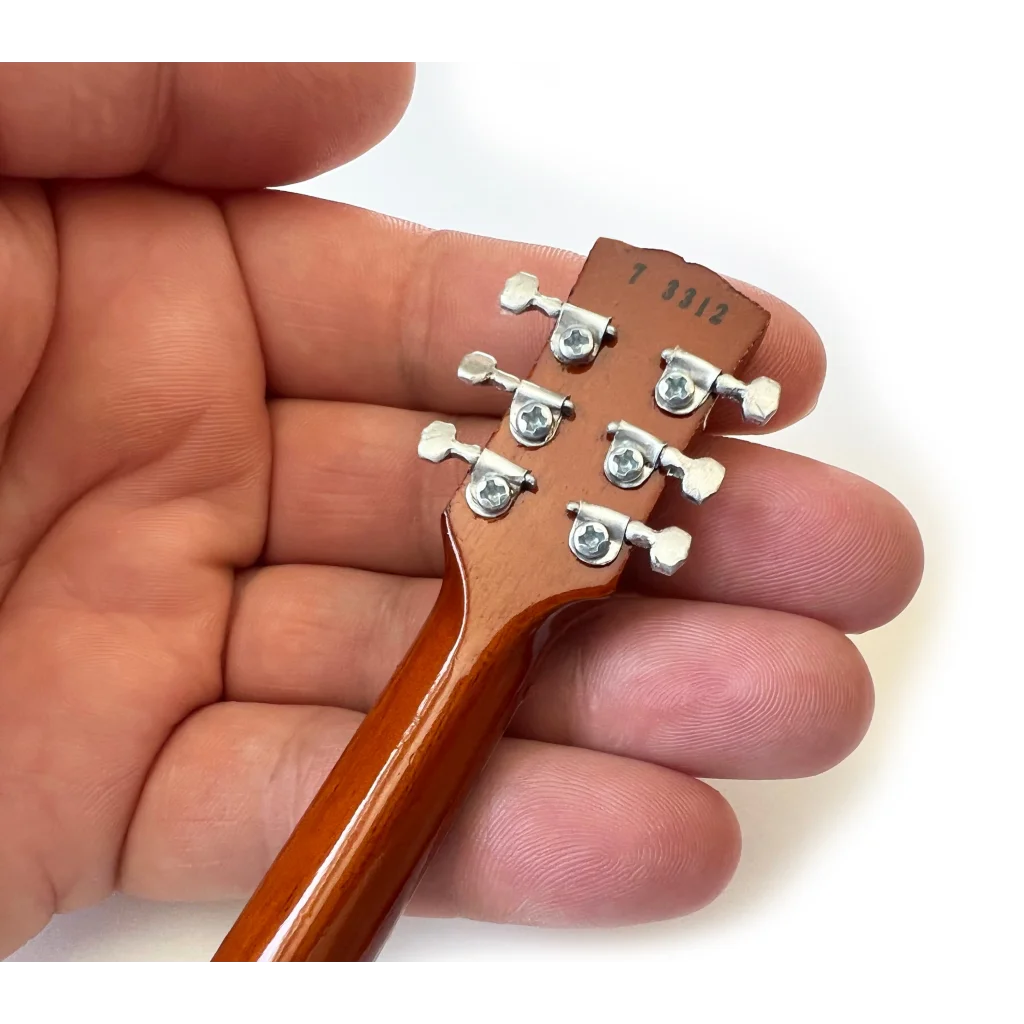 Mini Duane Allman Les Paul goldtop guitar headstock by Axe Heaven