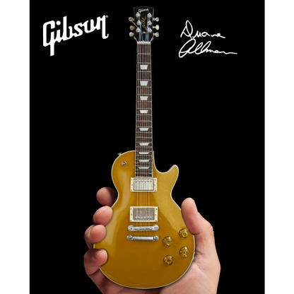 Duane Allman gold Gibson Les Paul mini guitar by Axe Heaven®