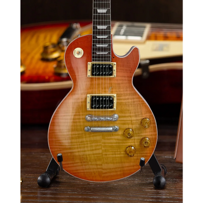 Duane Allman Les Paul miniature guitar by Axe Heaven in sunburst
