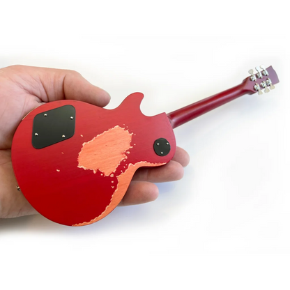 Duane Allman Les Paul miniature guitar by Axe Heaven, red electric toy