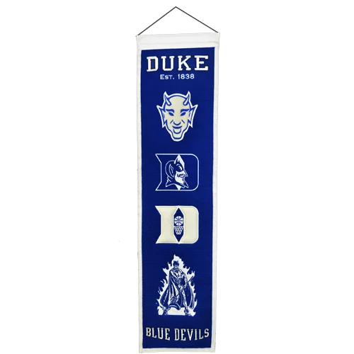 Duke Blue Devils heritage banner celebrating championship legacy