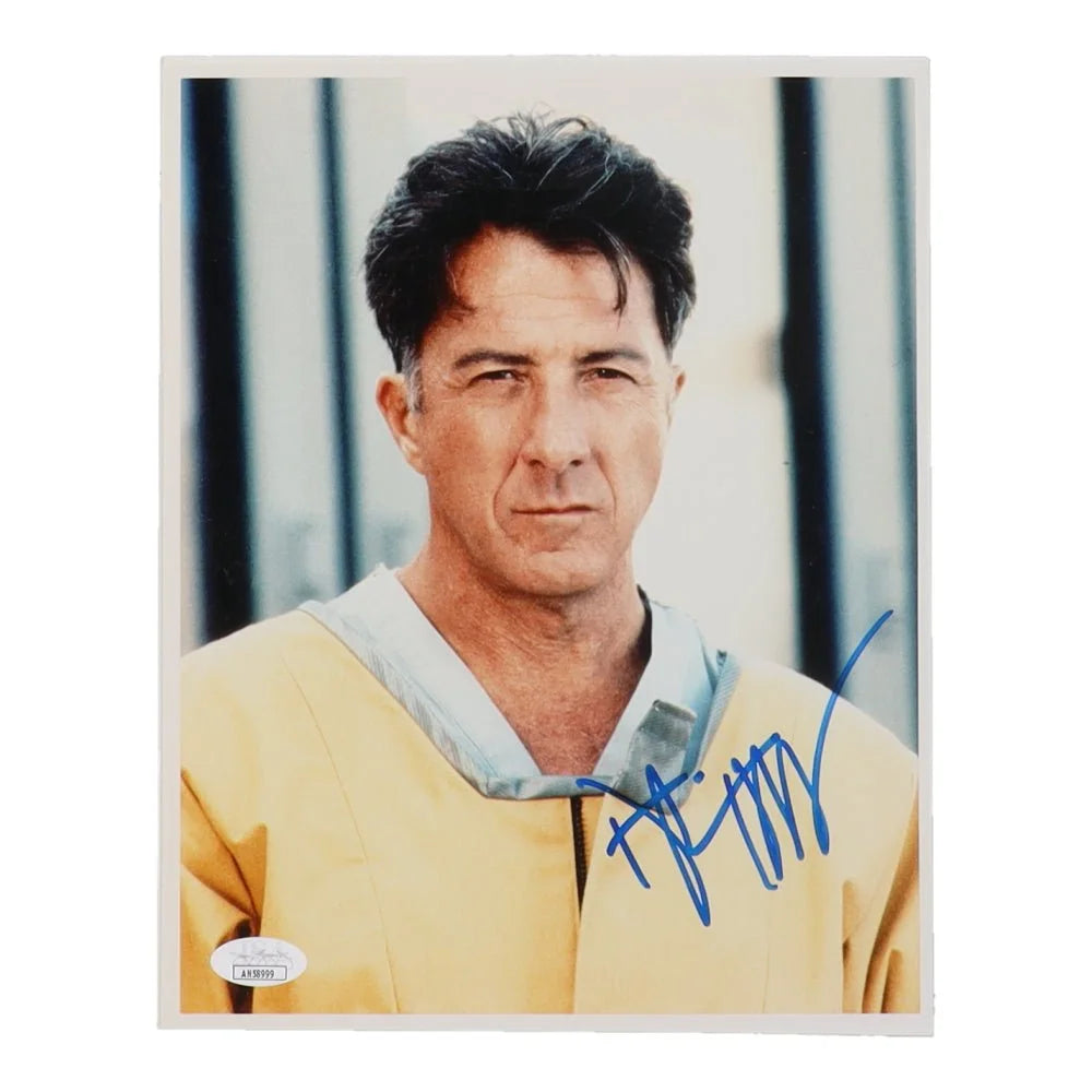 Autographed Dustin Hoffman color 8x10 photo with JSA authentication for collectors