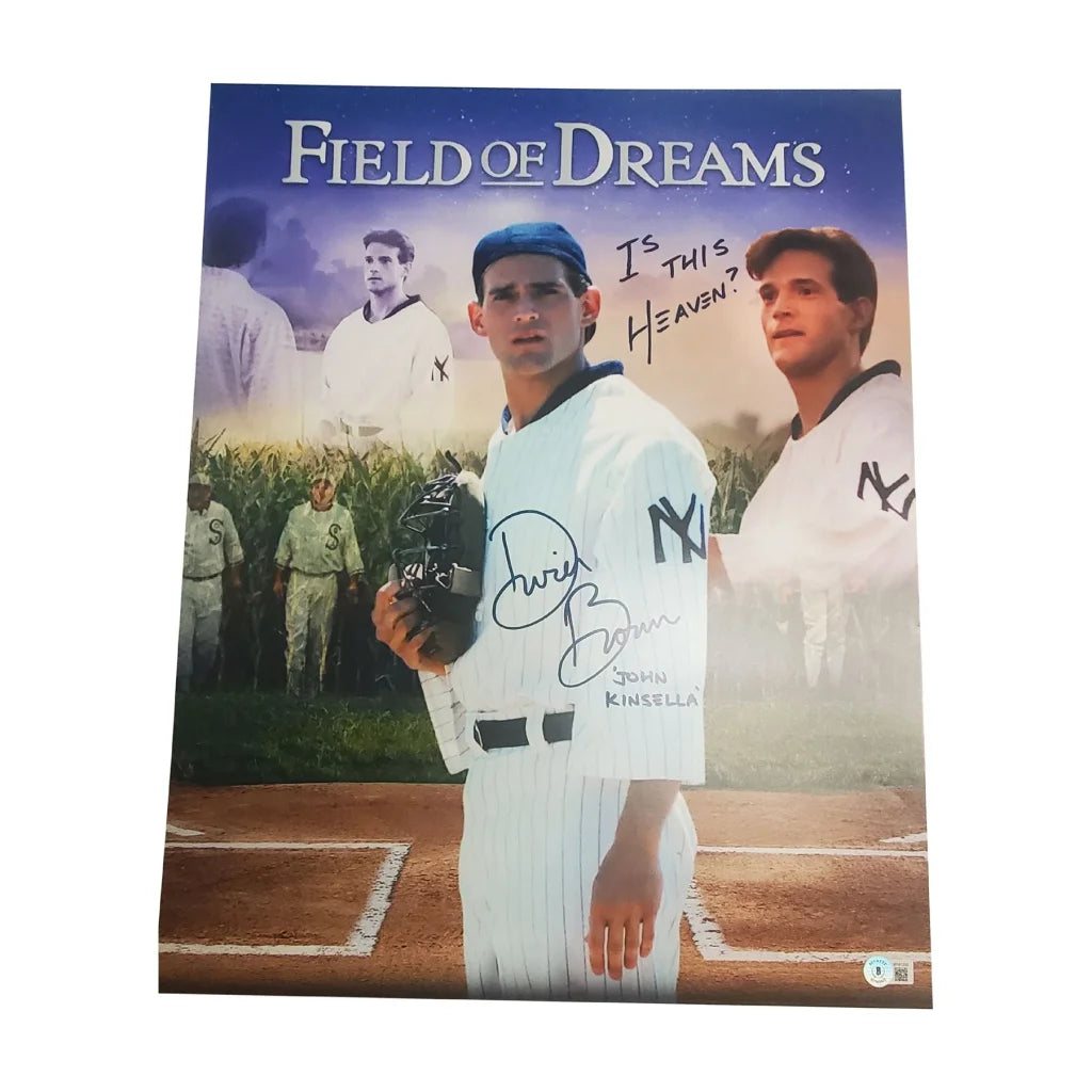 Dwier Brown signed Field of Dreams photo is this heaven 1980s poster