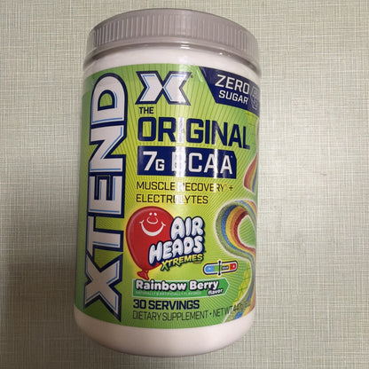 Xtend Original BCAA Powder 30 Servings (Pack of 1), Airheads Rainbow Berry