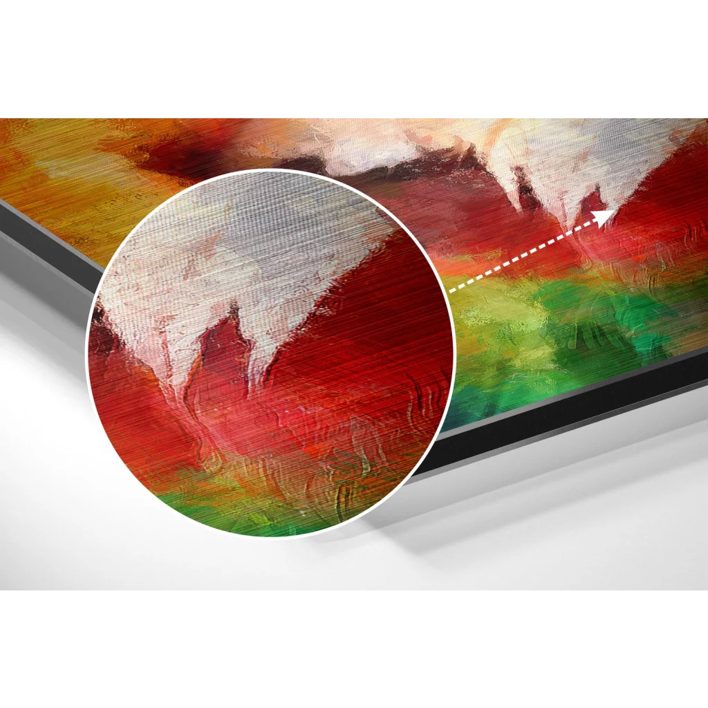 glass wall art Eagle Brushed Aluminium Dibond Wall Art