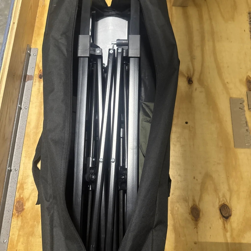 Eagle Peak canopy tent frame black tripod in carry case