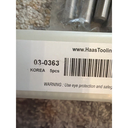 Haas Drill Bits 03-0363 TiN Coated Jobber Drills – Set of 5