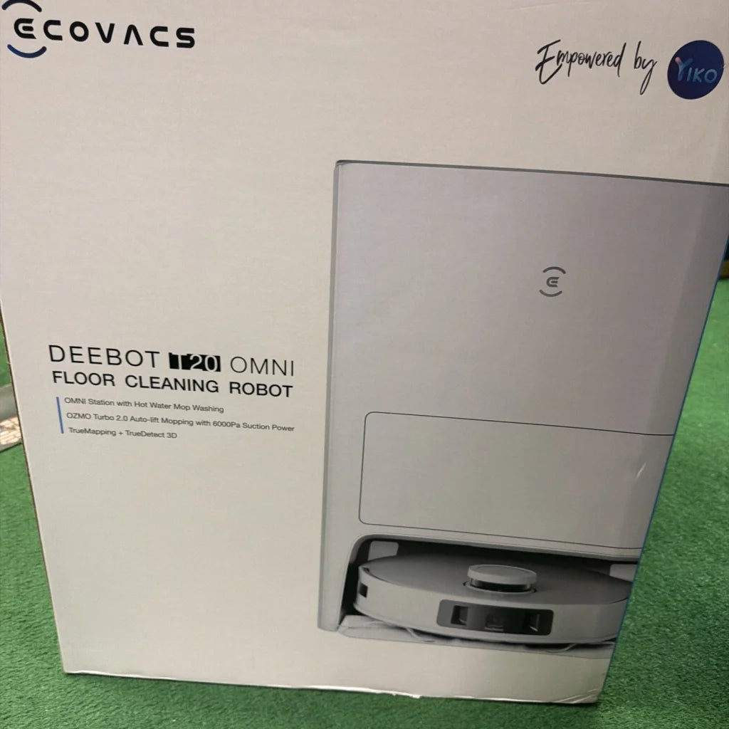 Ecovacs Deebot Teo Omni white mop robot with hot water mop washing system